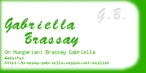 gabriella brassay business card